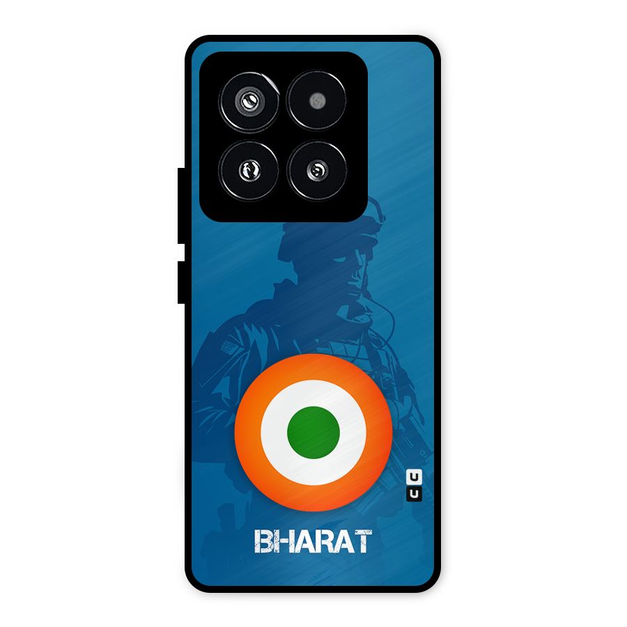 Bharat Commando Metal Back Case for Xiaomi 14 Pro