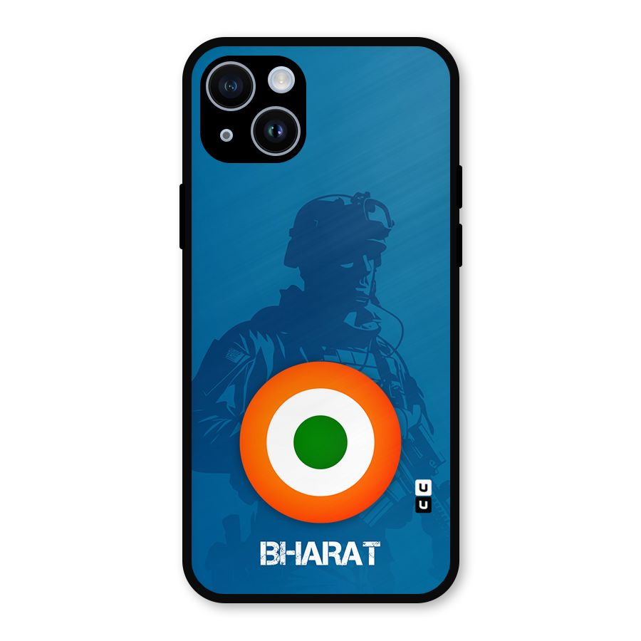 Bharat Commando Metal Back Case for iPhone 14