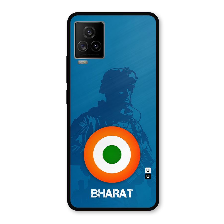 Bharat Commando Metal Back Case for iQOO 7 Legend 5G