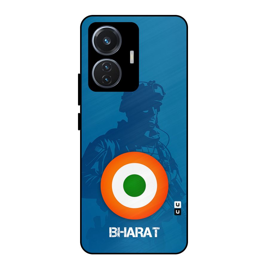 Bharat Commando Metal Back Case for iQOO Z6 44W