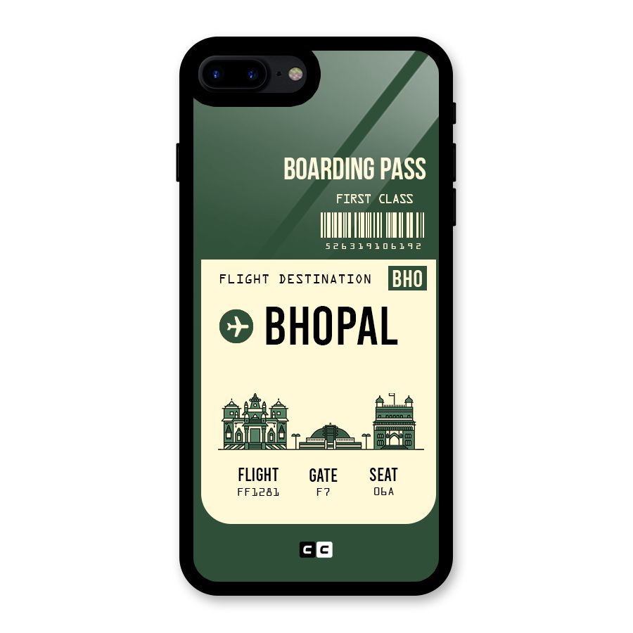 Bhopal Boarding Pass Glass Back Case for iPhone 7 Plus