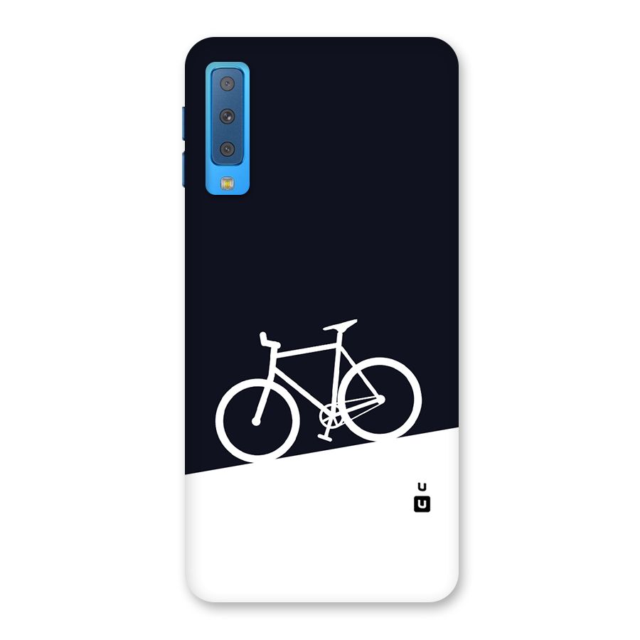 Bicycle Minimal Art Back Case for Galaxy A7 (2018)