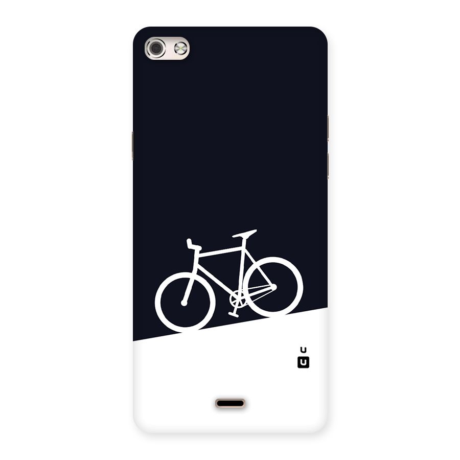 Bicycle Minimal Art Back Case for Micromax Canvas Silver 5