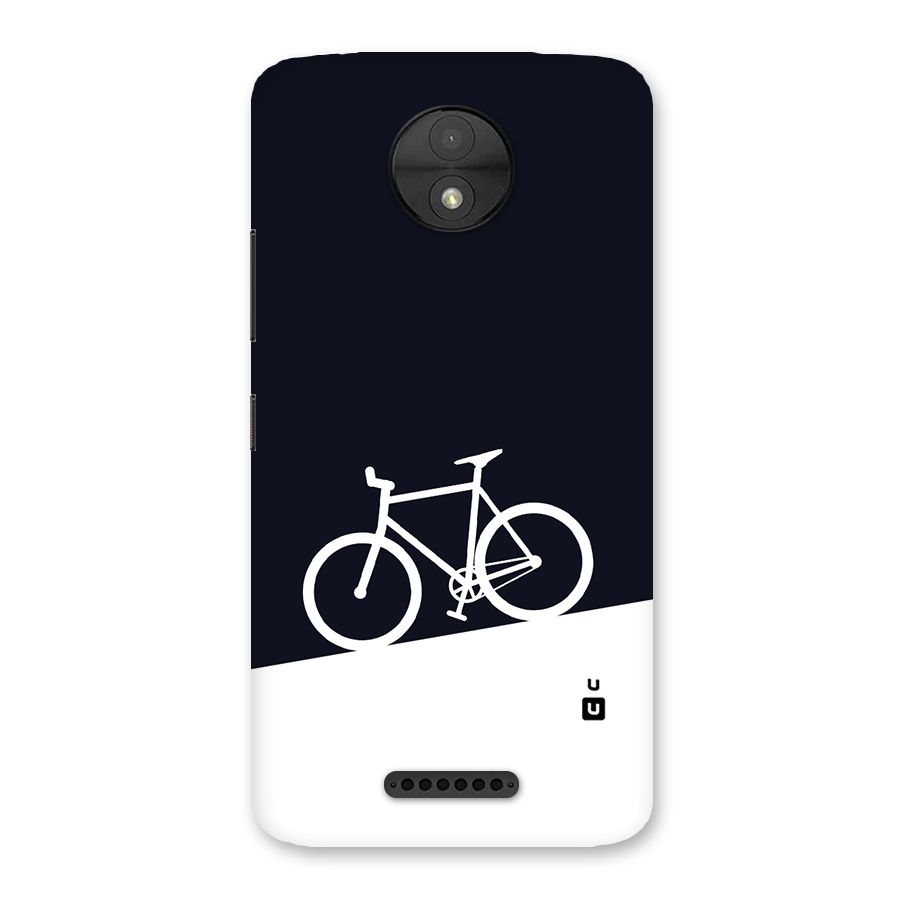 Bicycle Minimal Art Back Case for Moto C