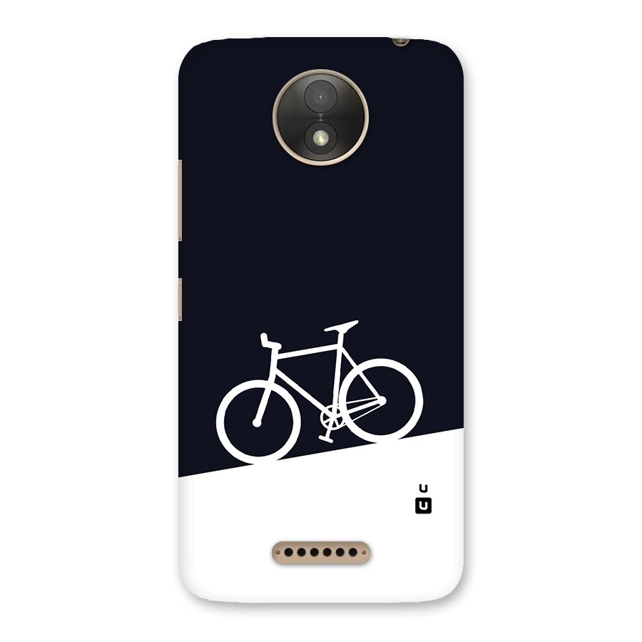 Bicycle Minimal Art Back Case for Moto C Plus