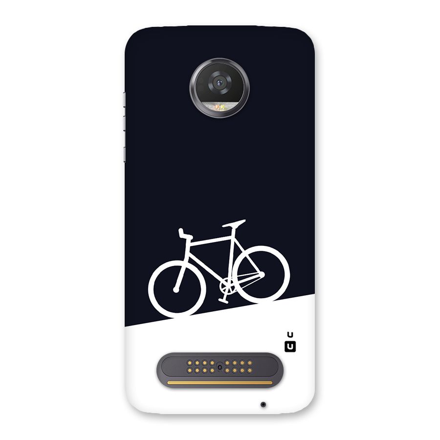Bicycle Minimal Art Back Case for Moto Z2 Play