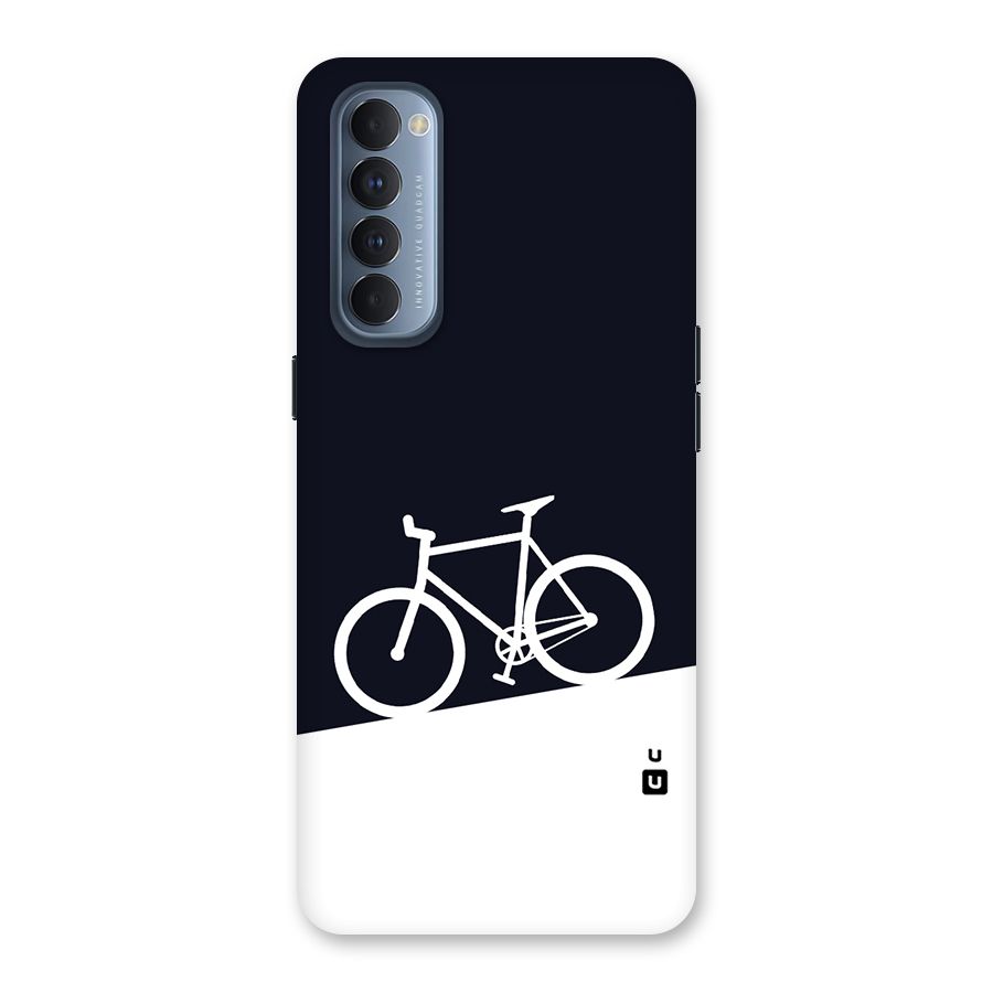 Bicycle Minimal Art Back Case for Reno4 Pro