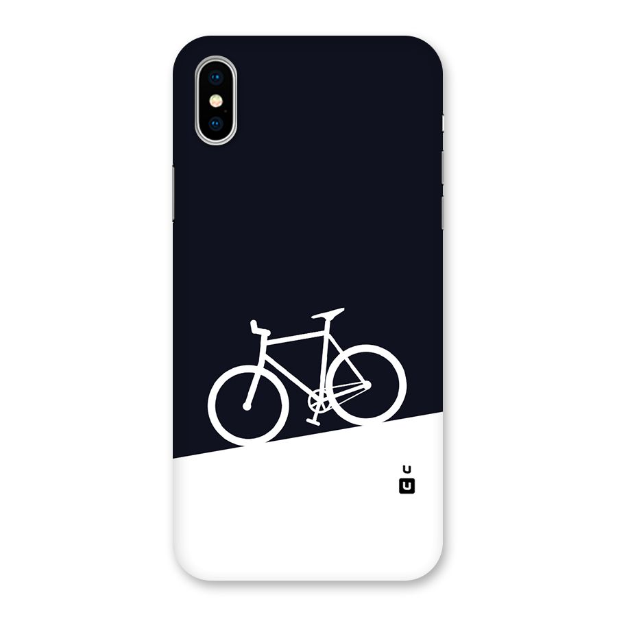 Bicycle Minimal Art Back Case for iPhone X