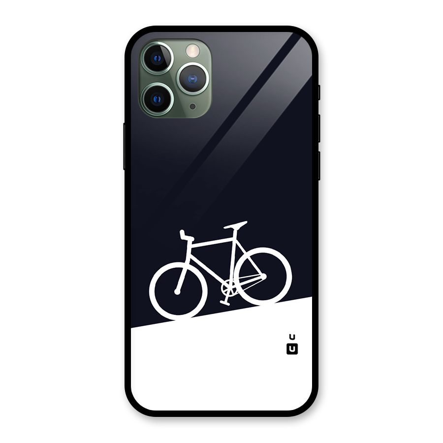 Bicycle Minimal Art Glass Back Case for iPhone 11 Pro
