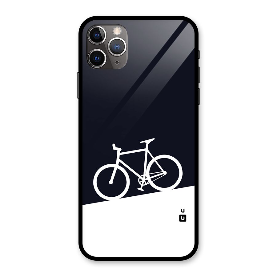 Bicycle Minimal Art Glass Back Case for iPhone 11 Pro Max