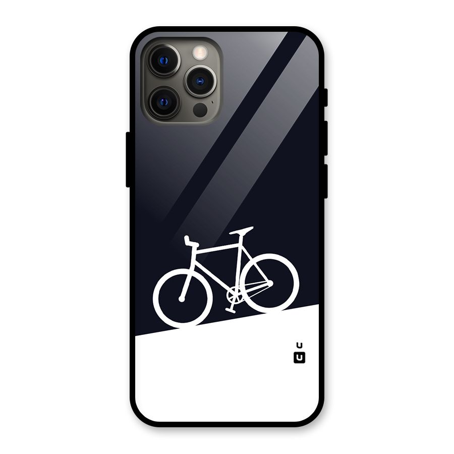 Bicycle Minimal Art Glass Back Case for iPhone 12 Pro Max