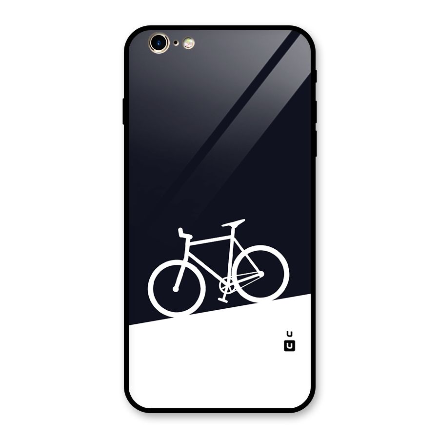 Bicycle Minimal Art Glass Back Case for iPhone 6 Plus 6S Plus