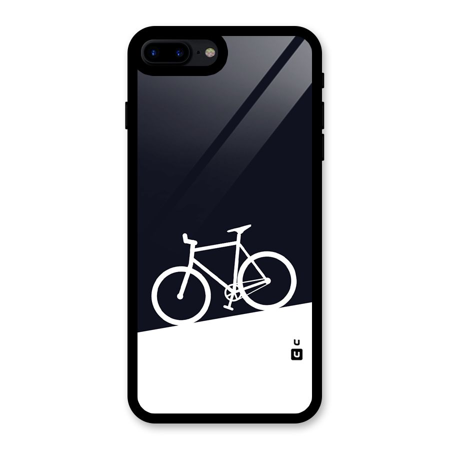 Bicycle Minimal Art Glass Back Case for iPhone 8 Plus