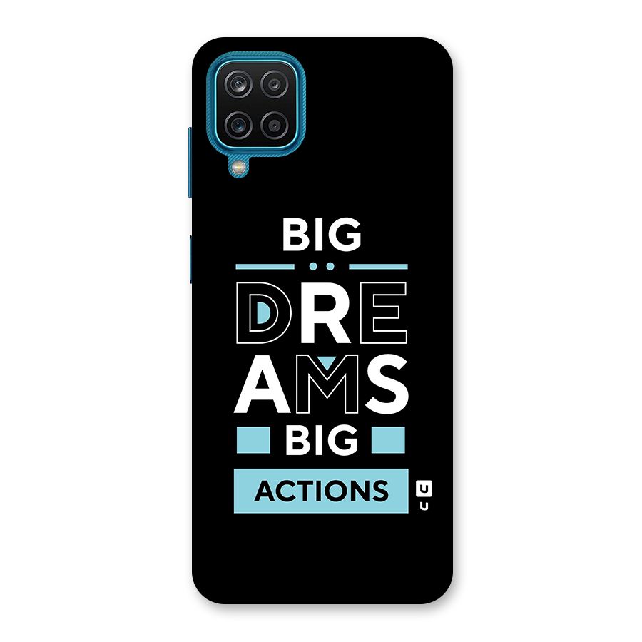 Big Dreams Big Actions Back Case for Galaxy M12