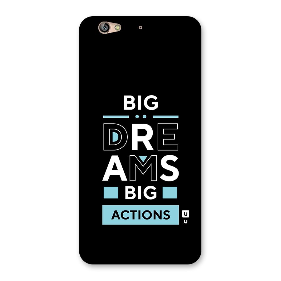 Big Dreams Big Actions Back Case for Gionee S6