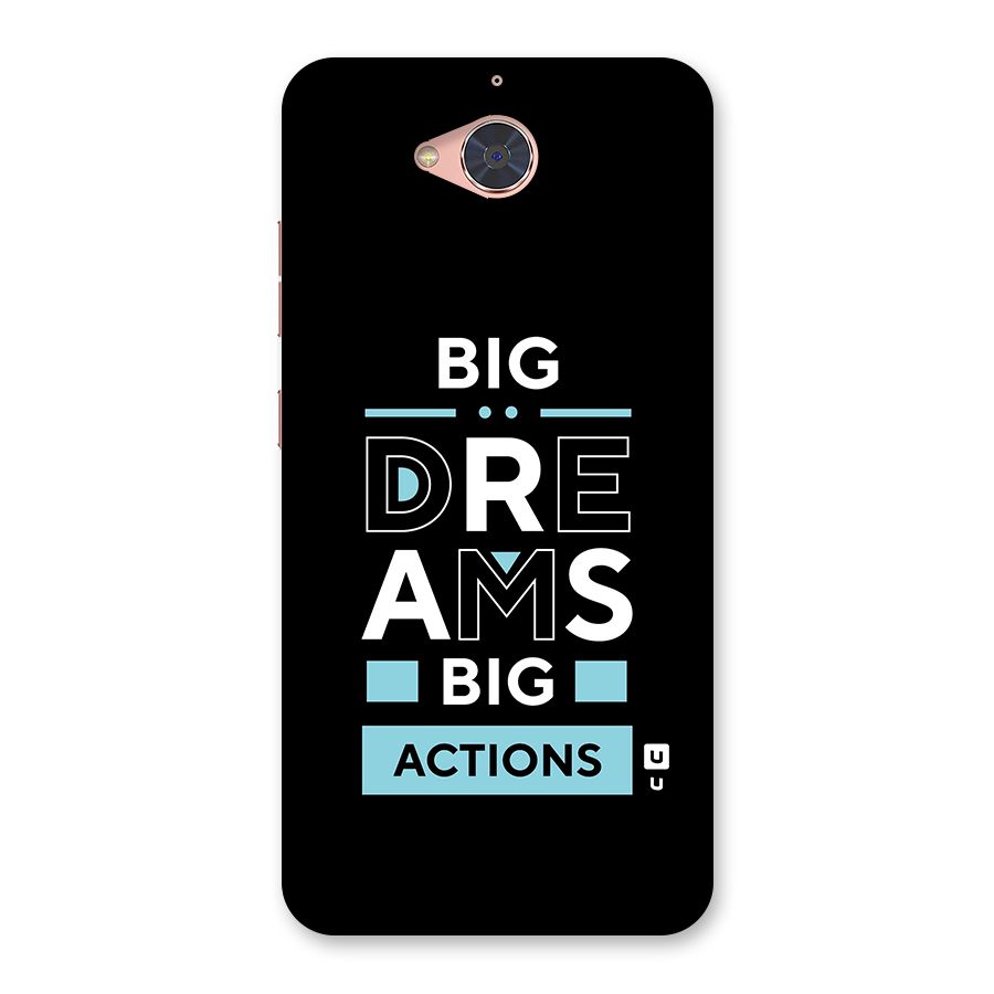 Big Dreams Big Actions Back Case for Gionee S6 Pro