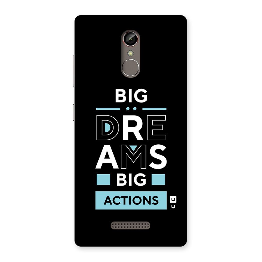 Big Dreams Big Actions Back Case for Gionee S6s