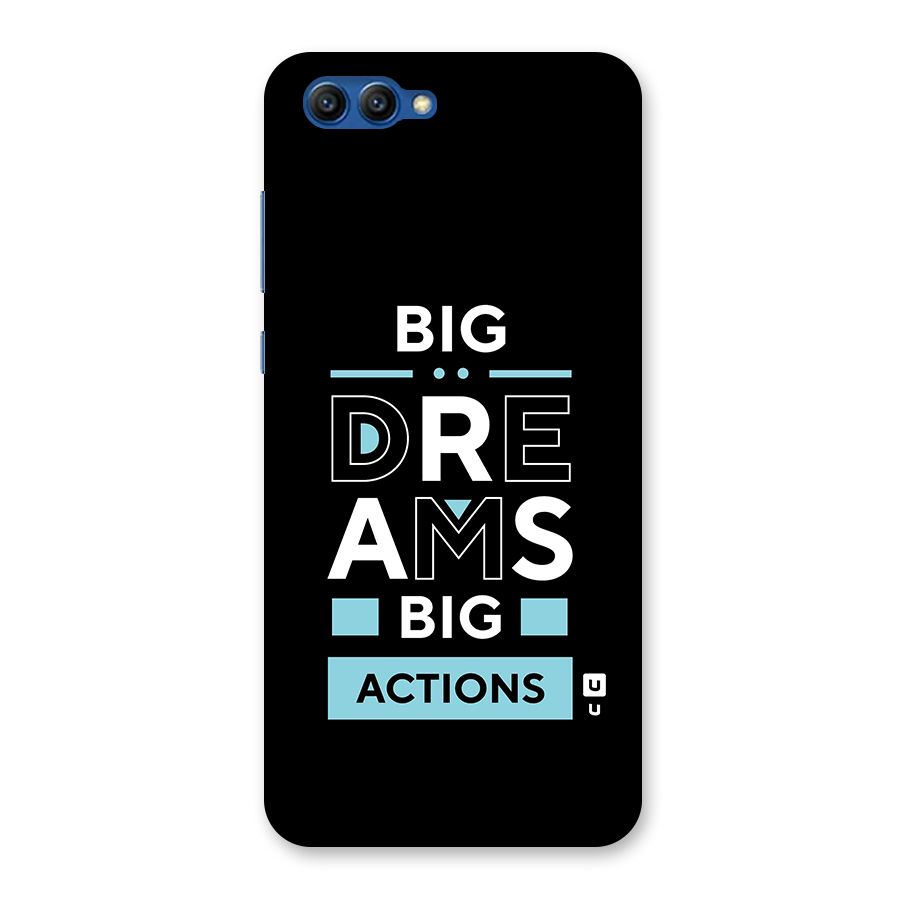 Big Dreams Big Actions Back Case for Honor View 10