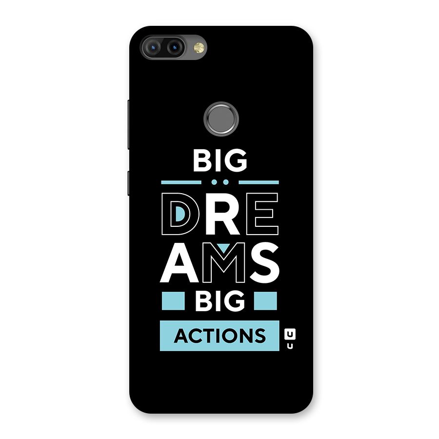 Big Dreams Big Actions Back Case for Infinix Hot 6 Pro