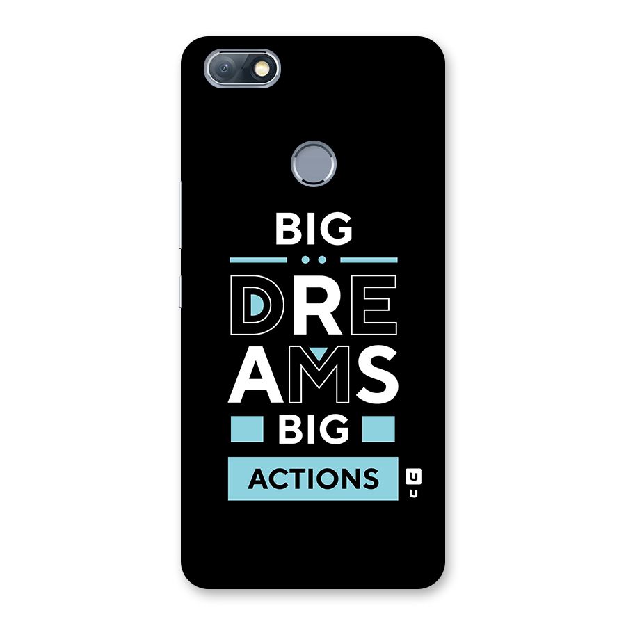 Big Dreams Big Actions Back Case for Infinix Note 5