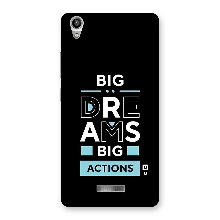 Big Dreams Big Actions Back Case for Lava-Pixel-V1