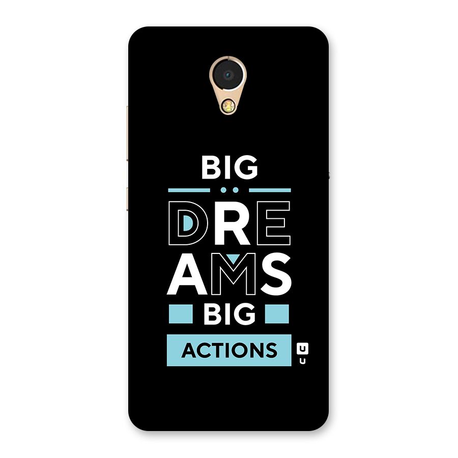 Big Dreams Big Actions Back Case for Lenovo P2