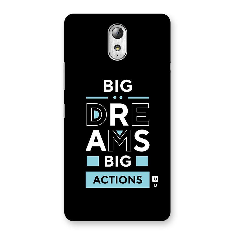 Big Dreams Big Actions Back Case for Lenovo Vibe P1M