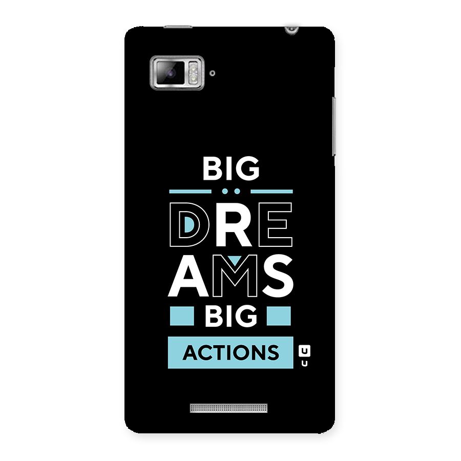 Big Dreams Big Actions Back Case for Lenovo Vibe Z K910