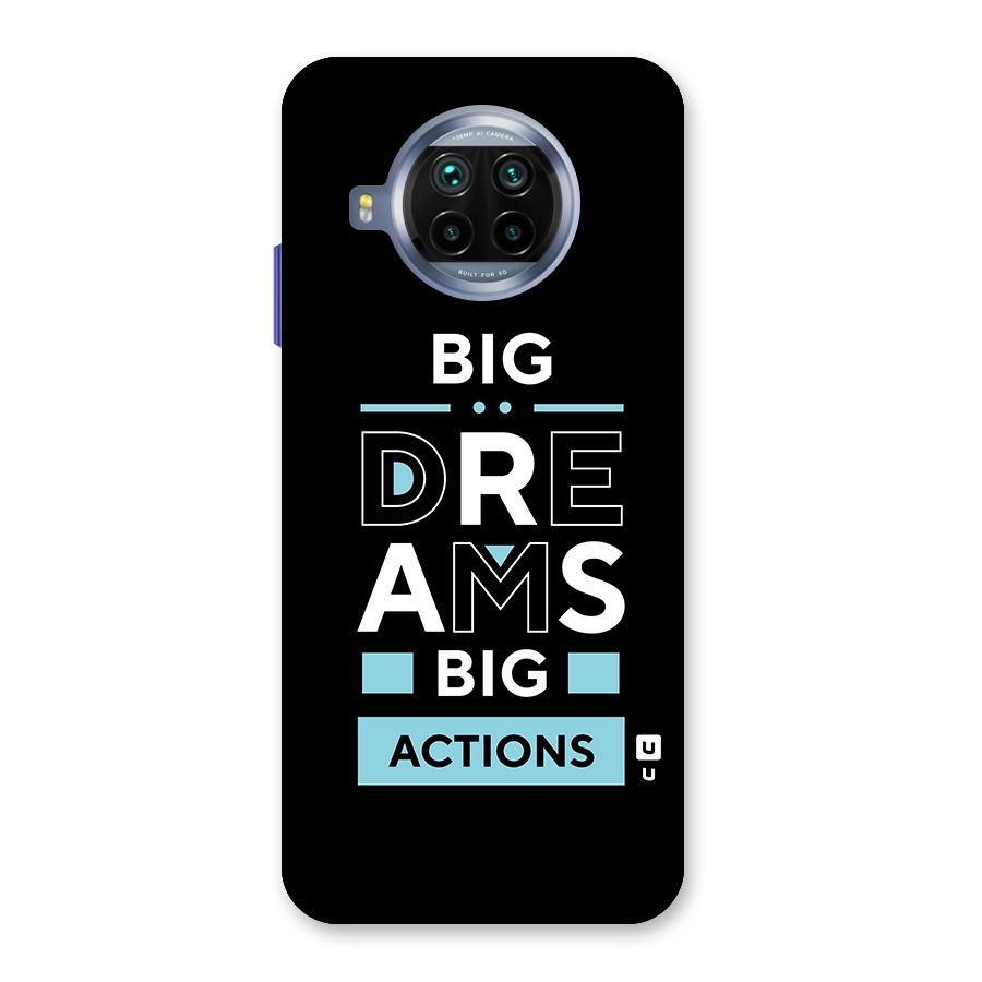 Big Dreams Big Actions Glass Back Case for Mi 10i