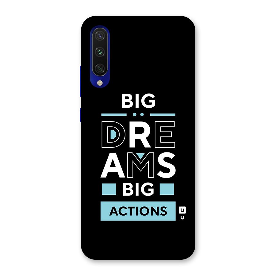 Big Dreams Big Actions Back Case for Mi A3