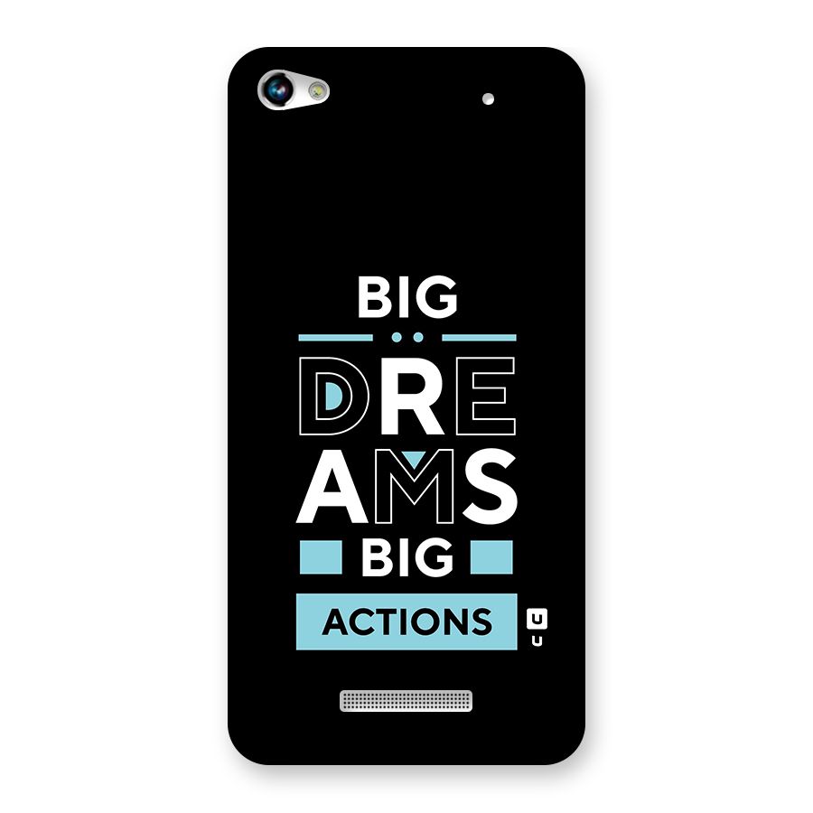 Big Dreams Big Actions Back Case for Micromax Hue 2