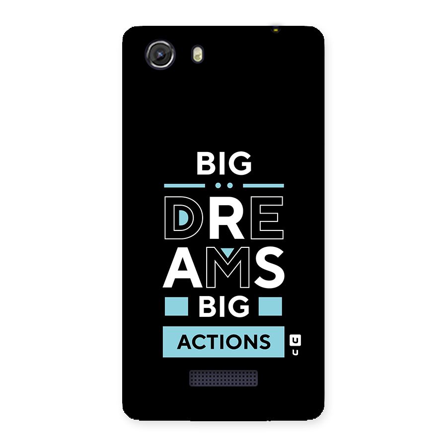 Big Dreams Big Actions Back Case for Micromax Unite 3