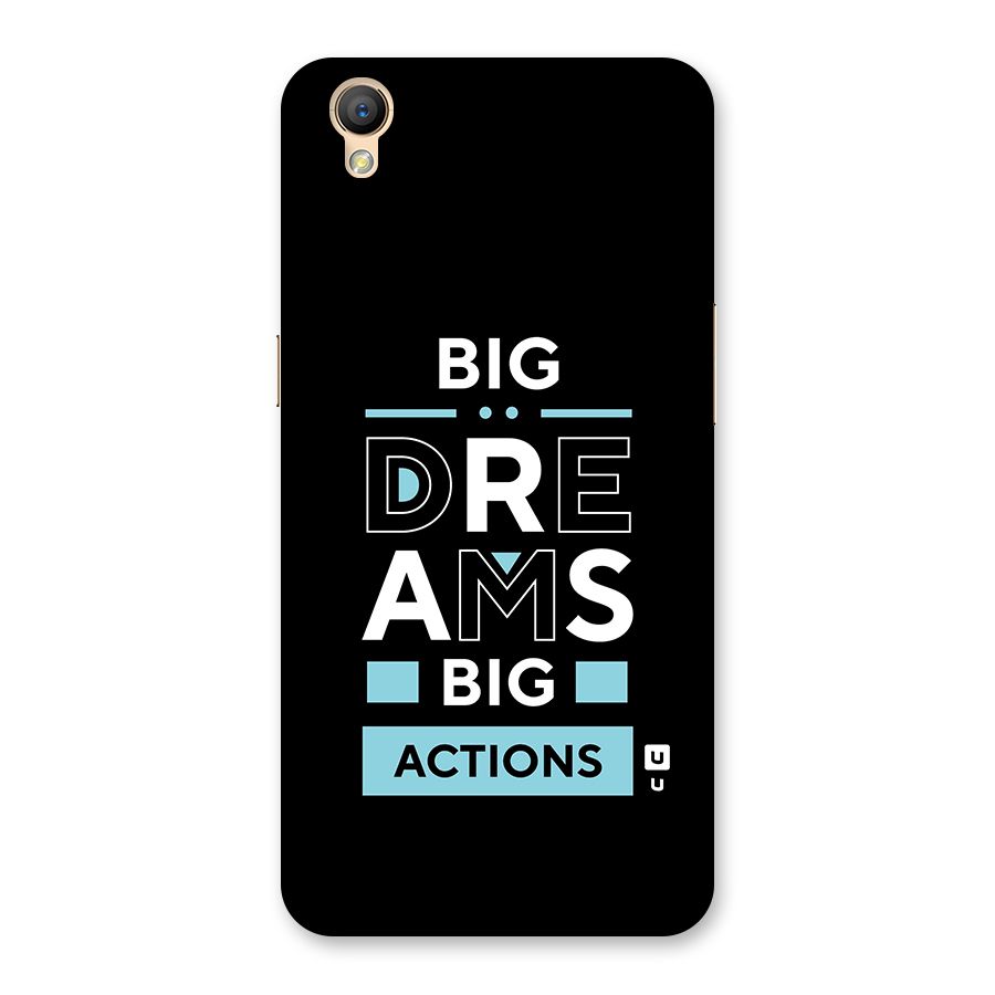 Big Dreams Big Actions Back Case for Oppo A37