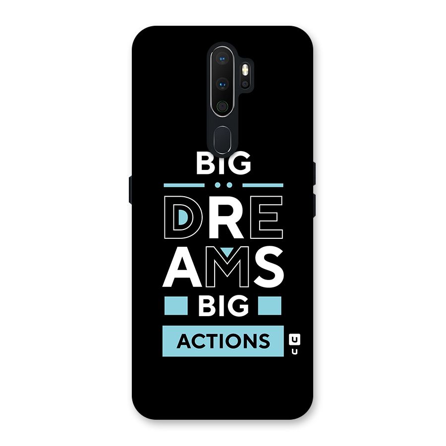Big Dreams Big Actions Back Case for Oppo A5 (2020)