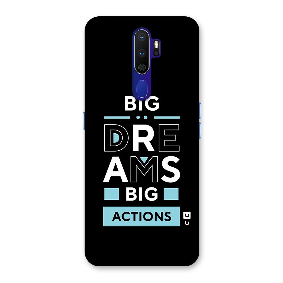 Big Dreams Big Actions Back Case for Oppo A9 (2020)