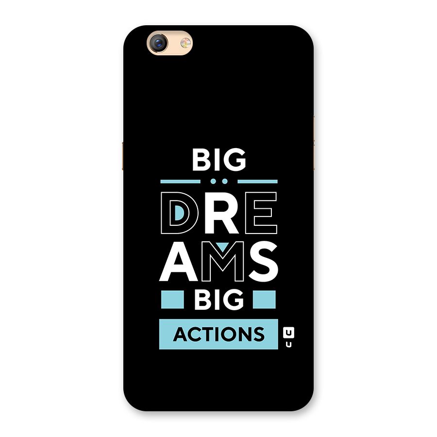 Big Dreams Big Actions Back Case for Oppo F3 Plus
