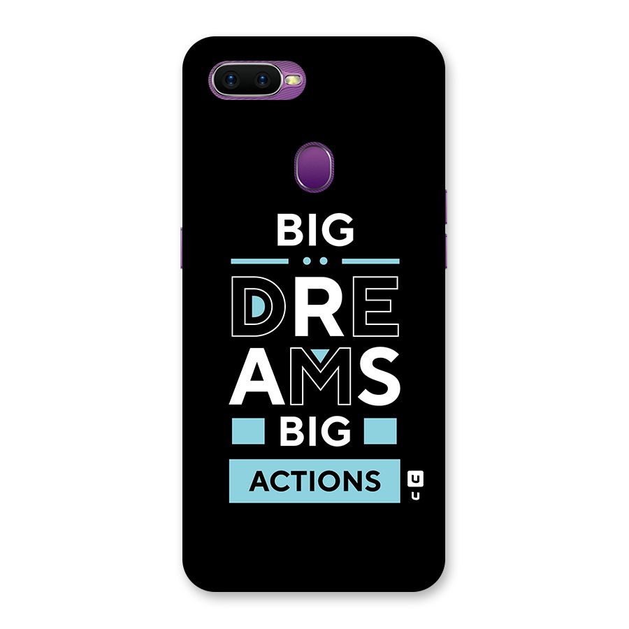 Big Dreams Big Actions Back Case for Oppo F9
