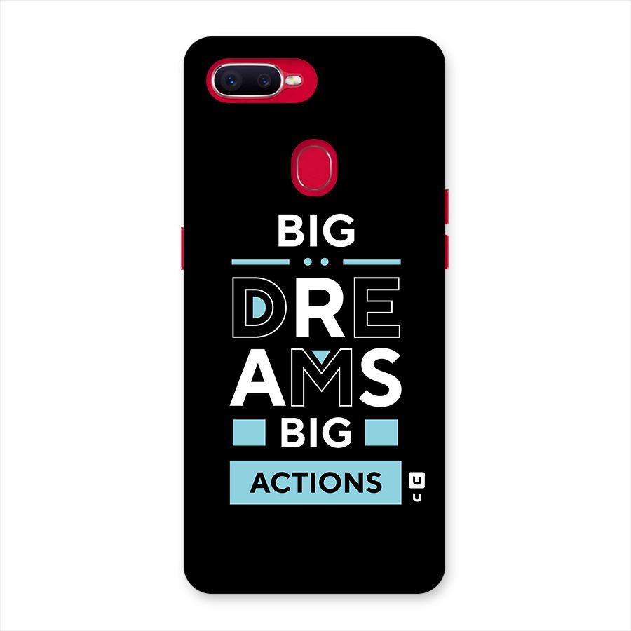 Big Dreams Big Actions Back Case for Oppo F9 Pro