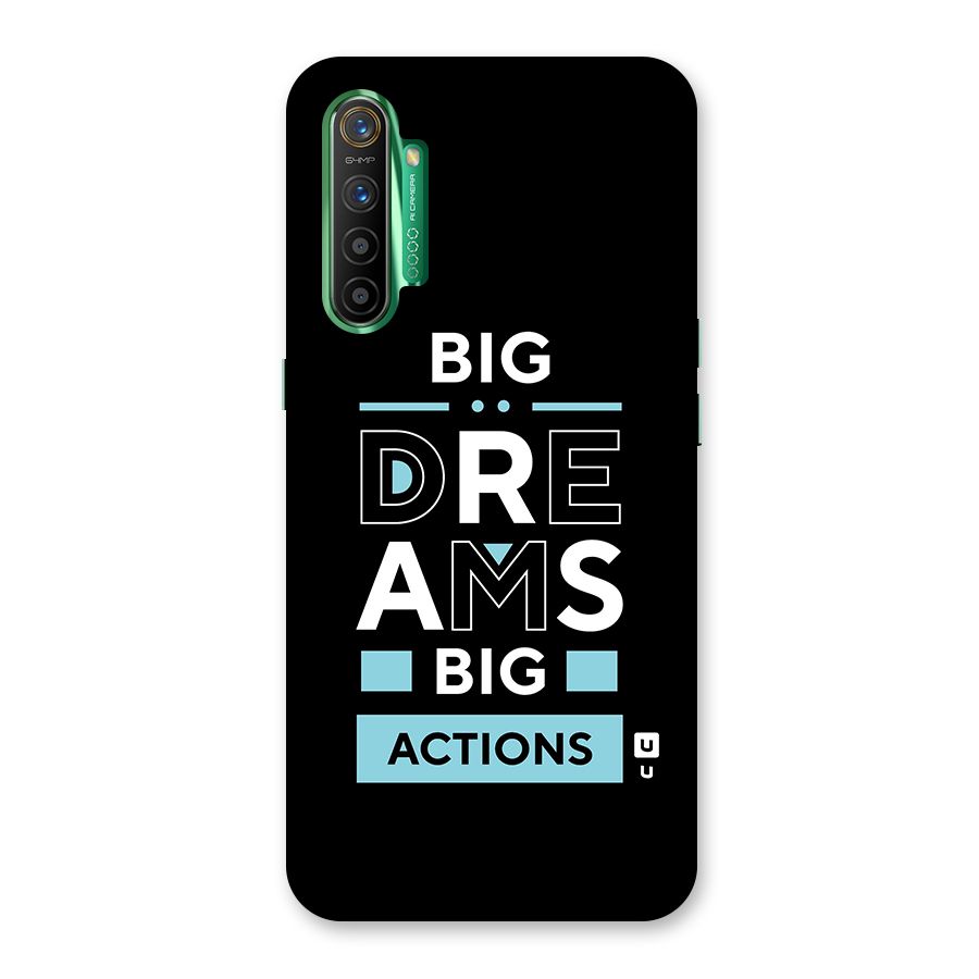 Big Dreams Big Actions Glass Back Case for Realme X2