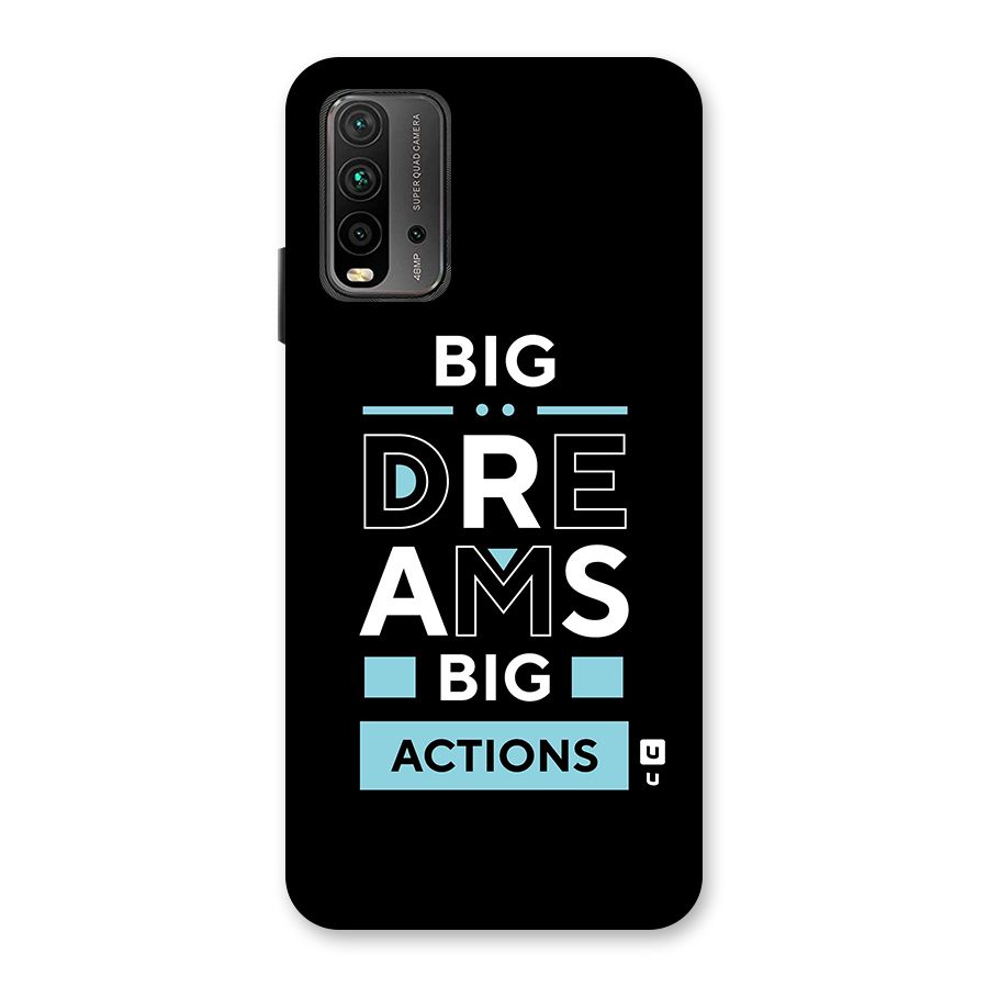 Big Dreams Big Actions Back Case for Redmi 9 Power