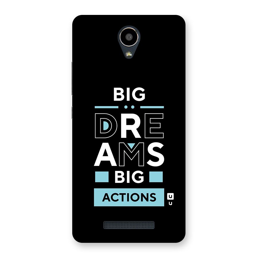 Big Dreams Big Actions Back Case for Redmi Note 2