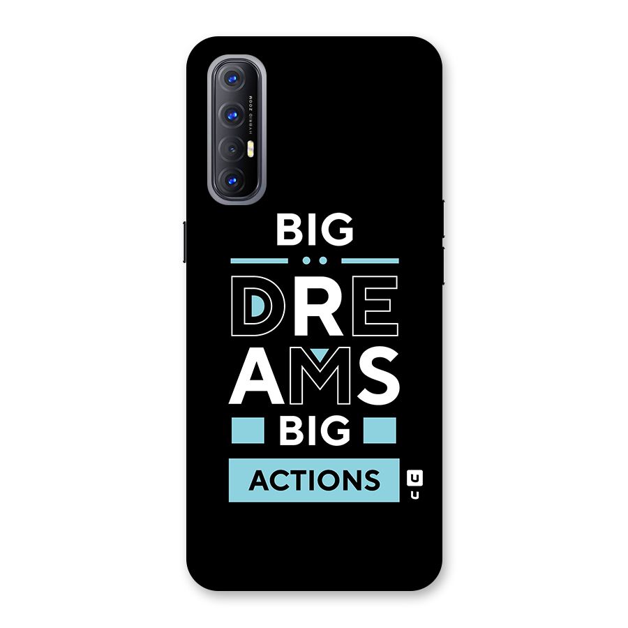 Big Dreams Big Actions Back Case for Reno3 Pro