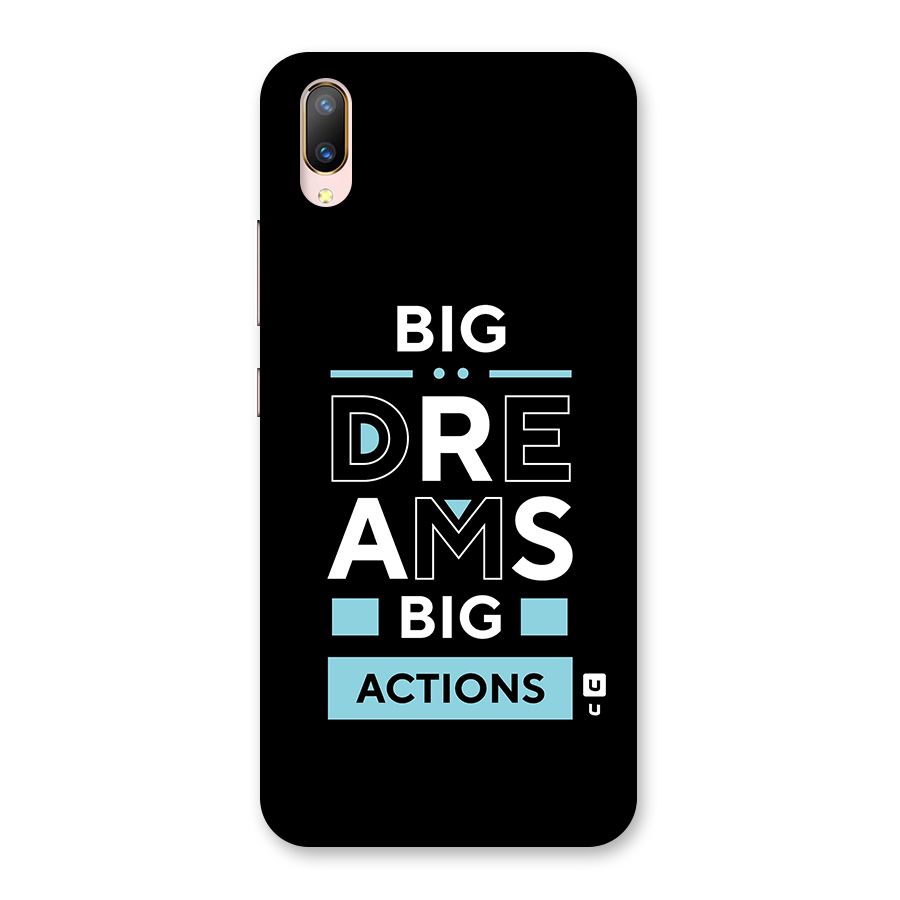 Big Dreams Big Actions Back Case for Vivo V11 Pro