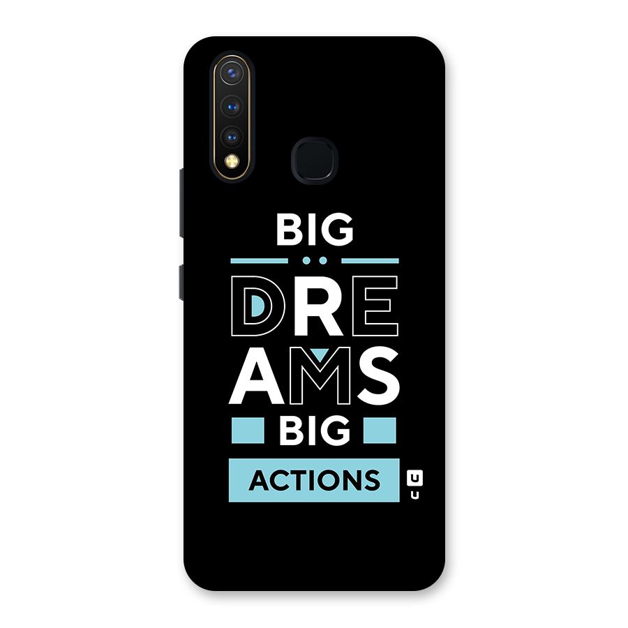 Big Dreams Big Actions Back Case for Vivo Y19