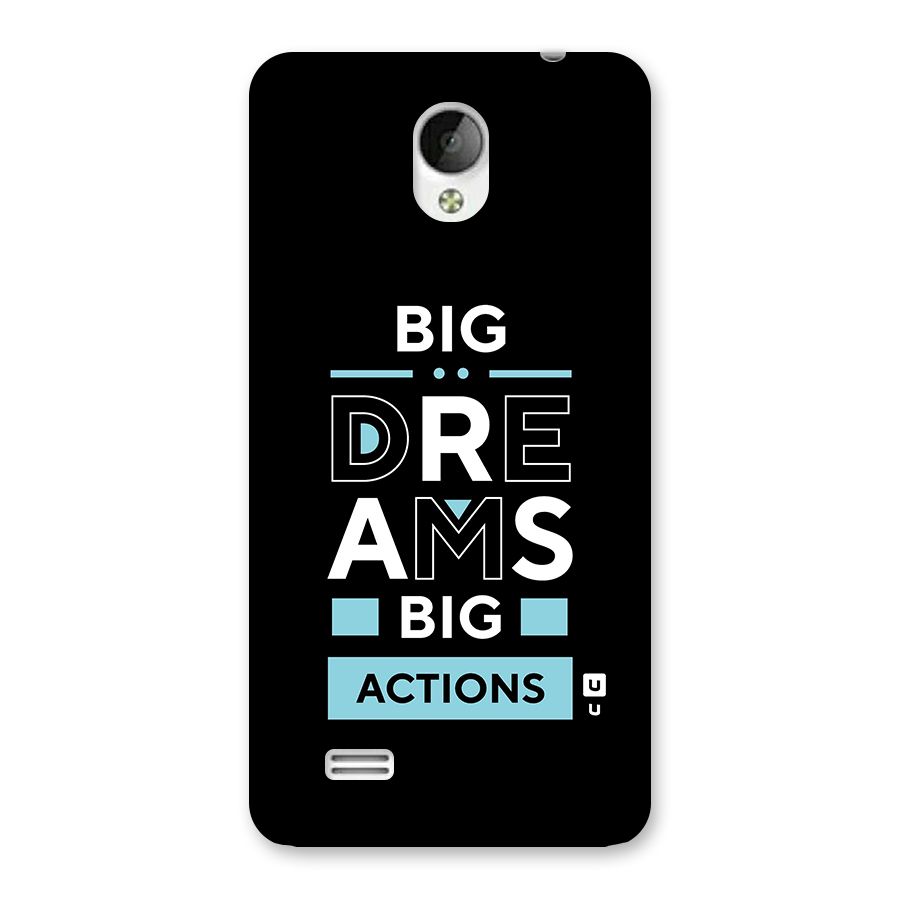 Big Dreams Big Actions Back Case for Vivo Y21
