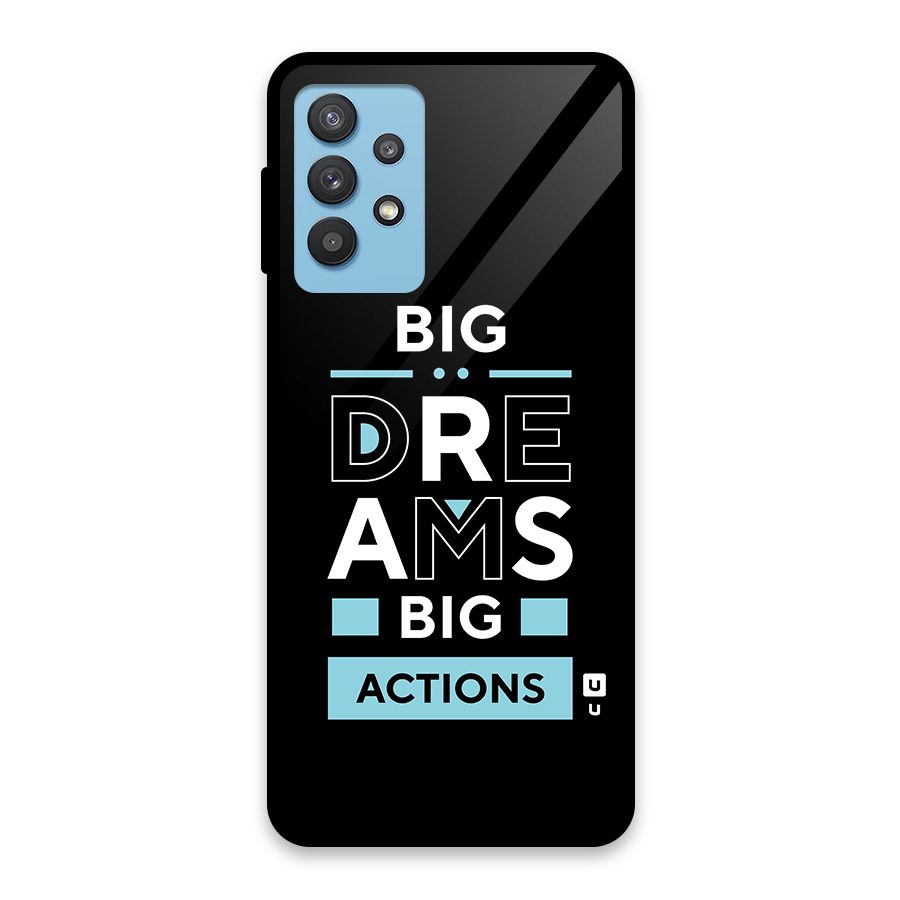 Big Dreams Big Actions Glass Back Case for Galaxy M32 5G