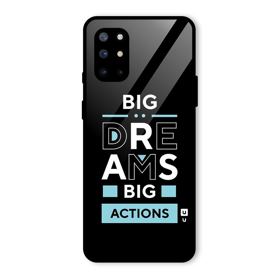 Big Dreams Big Actions Glass Back Case for OnePlus 8T