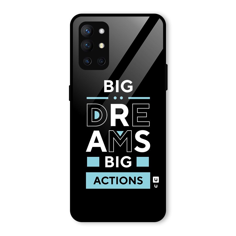 Big Dreams Big Actions Glass Back Case for OnePlus 9R