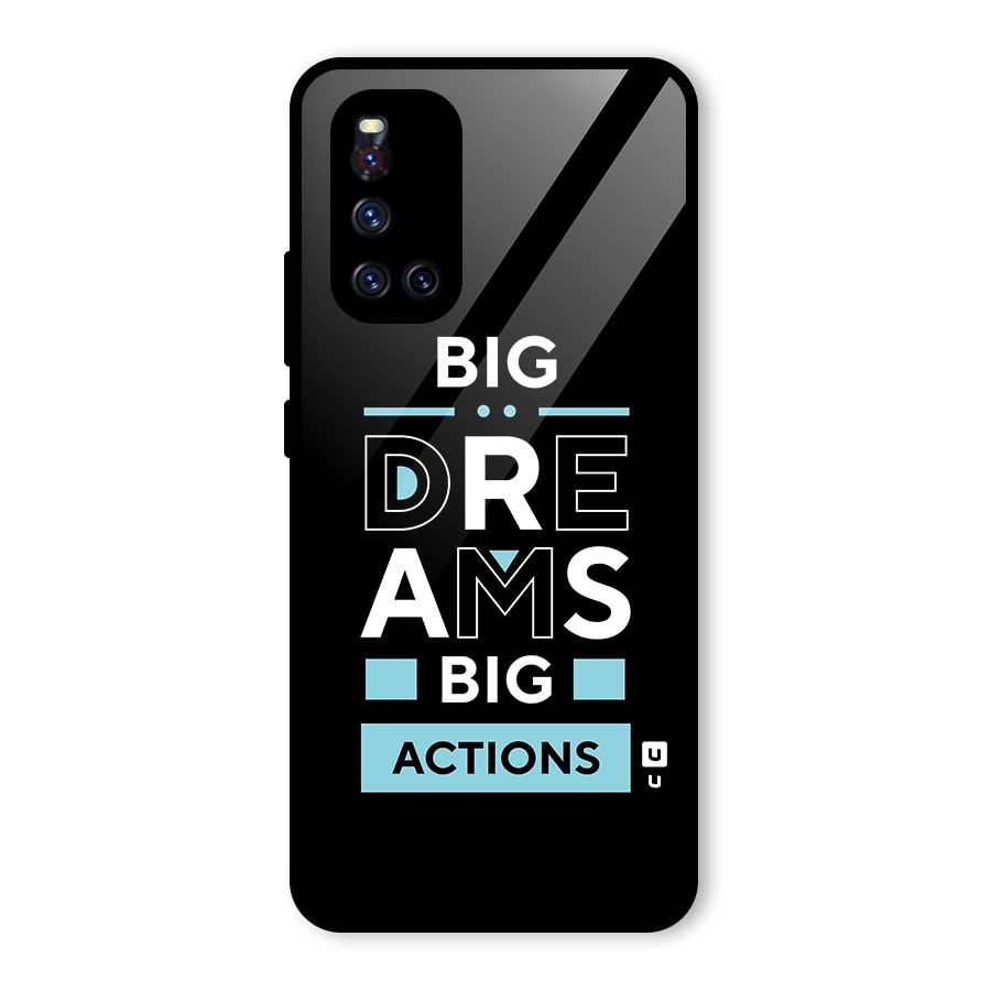Big Dreams Big Actions Glass Back Case for Vivo V19