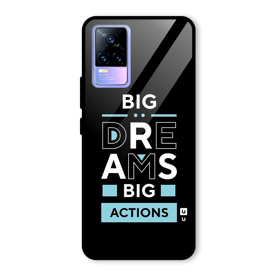 Big Dreams Big Actions Glass Back Case for Vivo Y73